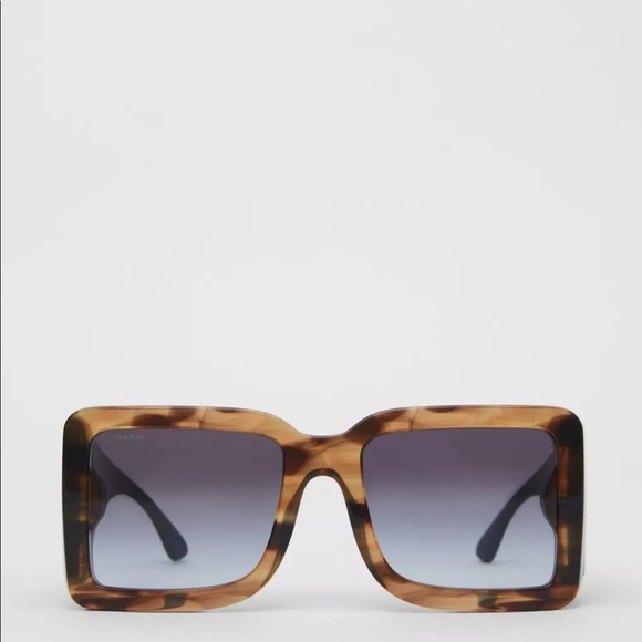 Burberry B Motif Square Sunglasses 😎 Tortoise plus case paper & wipe - Picture 15 of 16